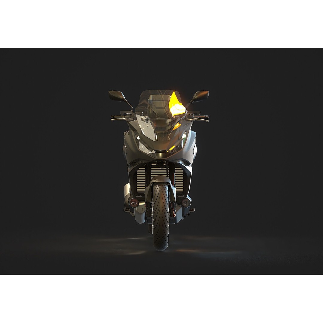 Honda NT 1100 2025 3D Model – Realistic Motorcycle Base Mesh - View 6