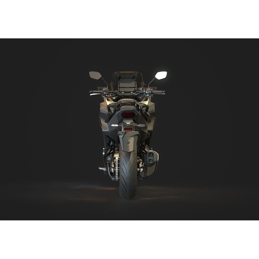 Honda NT 1100 2025 3D Model – Realistic Motorcycle Base Mesh - View 7