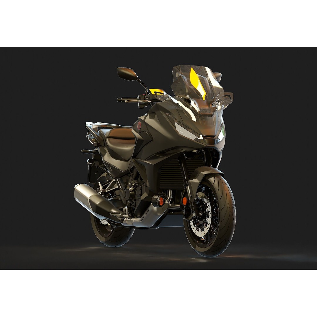 Honda NT 1100 2025 3D Model – Realistic Motorcycle Base Mesh - View 8