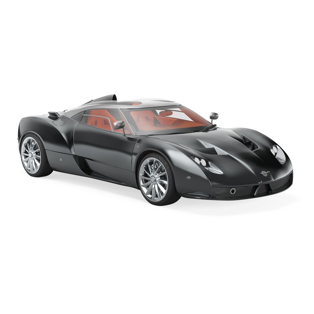 Spyker C12 Zagato 3D Model – High Poly Racing Car, PBR Textures, FBX