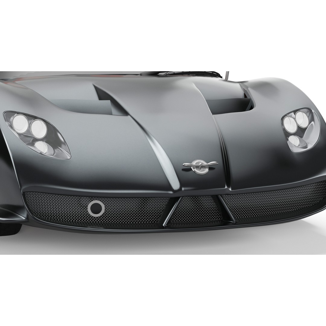 Spyker C12 Zagato 3D Model – High Poly Racing Car, PBR Textures, FBX - View 12