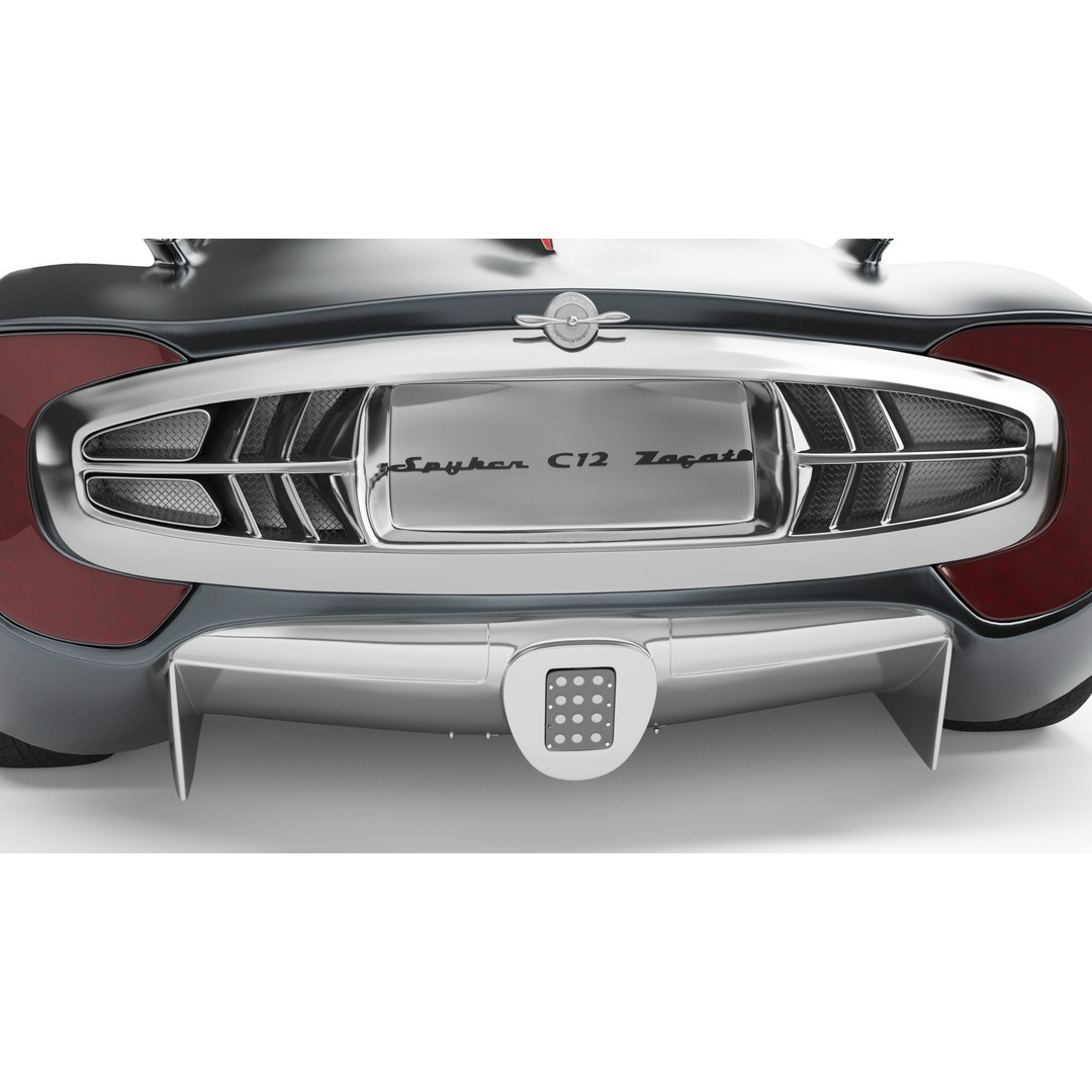 Spyker C12 Zagato 3D Model – High Poly Racing Car, PBR Textures, FBX - View 14