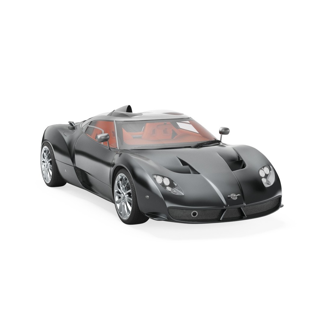 Spyker C12 Zagato 3D Model – High Poly Racing Car, PBR Textures, FBX - View 26