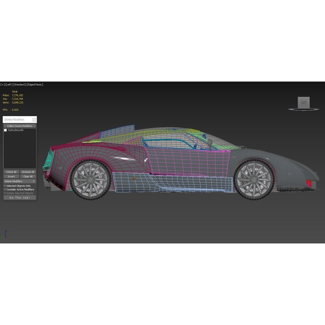 Spyker C12 Zagato 3D Model – High Poly Racing Car, PBR Textures, FBX - View 4