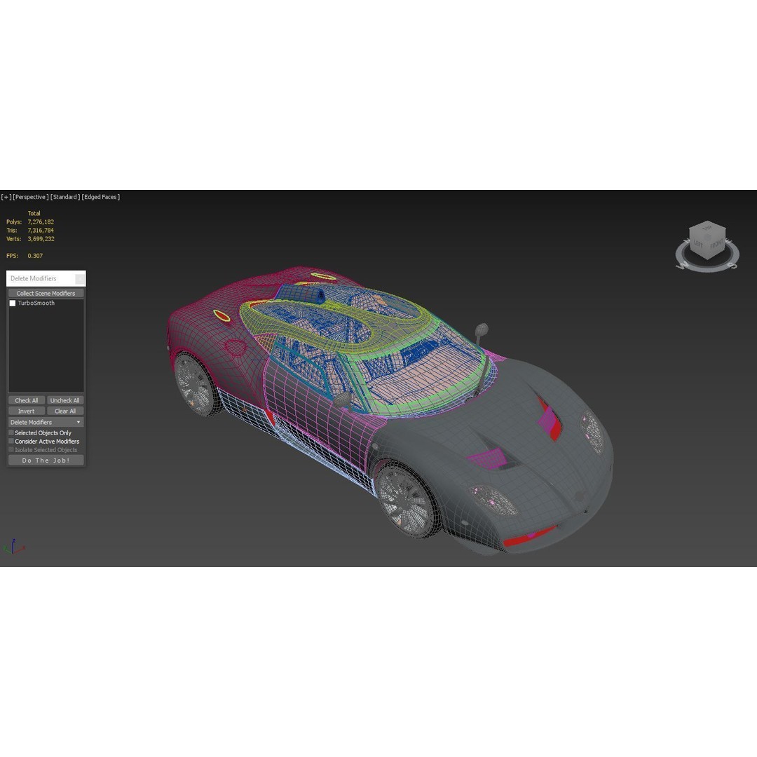 Spyker C12 Zagato 3D Model – High Poly Racing Car, PBR Textures, FBX - View 5
