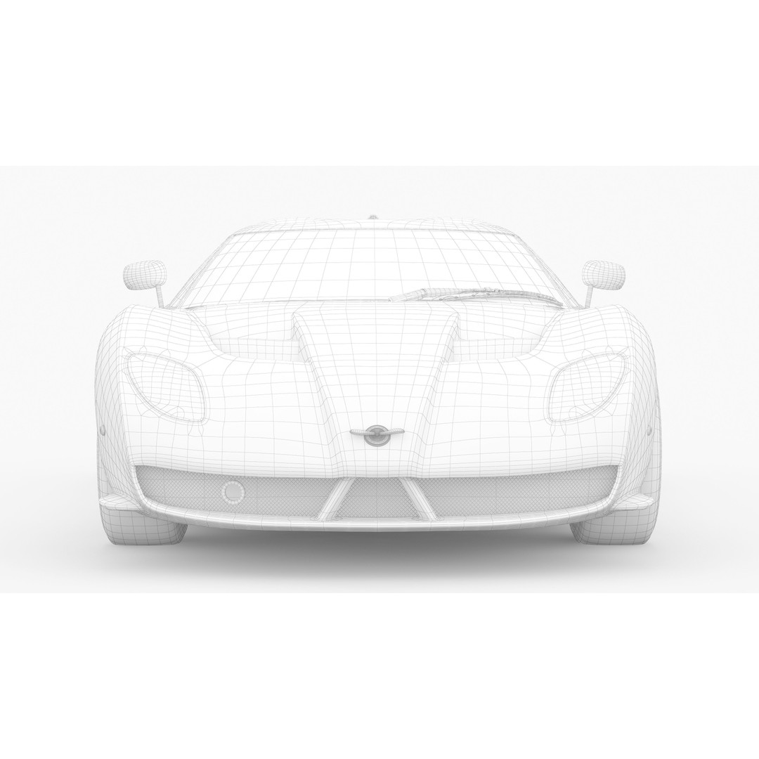 Spyker C12 Zagato 3D Model – High Poly Racing Car, PBR Textures, FBX - View 7