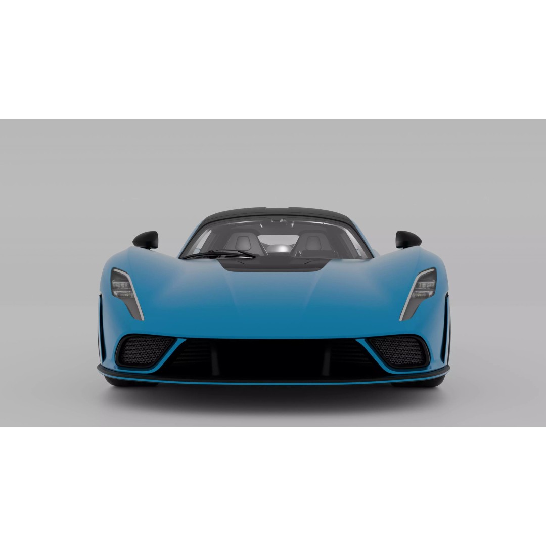 Hennessey Venom F5 3D Model – High Poly Game-Ready Asset, FBX, OBJ - View 4