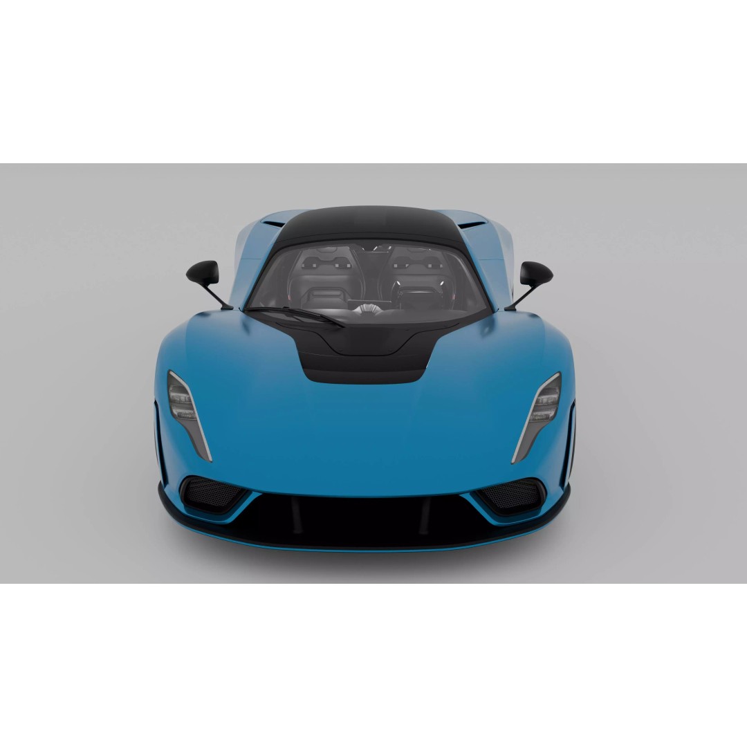 Hennessey Venom F5 3D Model – High Poly Game-Ready Asset, FBX, OBJ - View 5