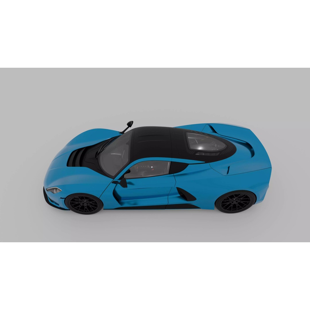 Hennessey Venom F5 3D Model – High Poly Game-Ready Asset, FBX, OBJ - View 6
