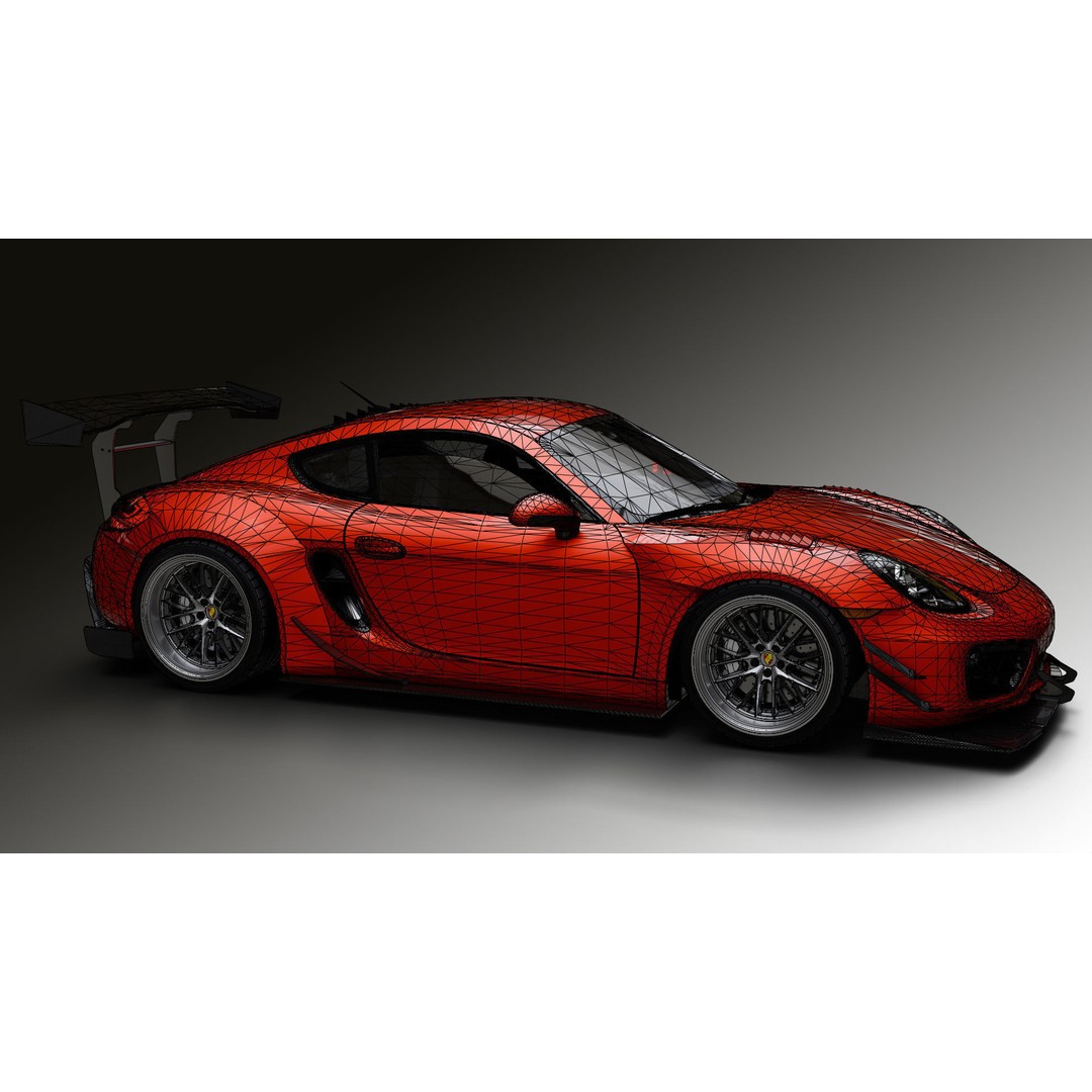 Porsche Cayman 3D Model – High Poly Rigged PBR Car Asset, Blender - View 27