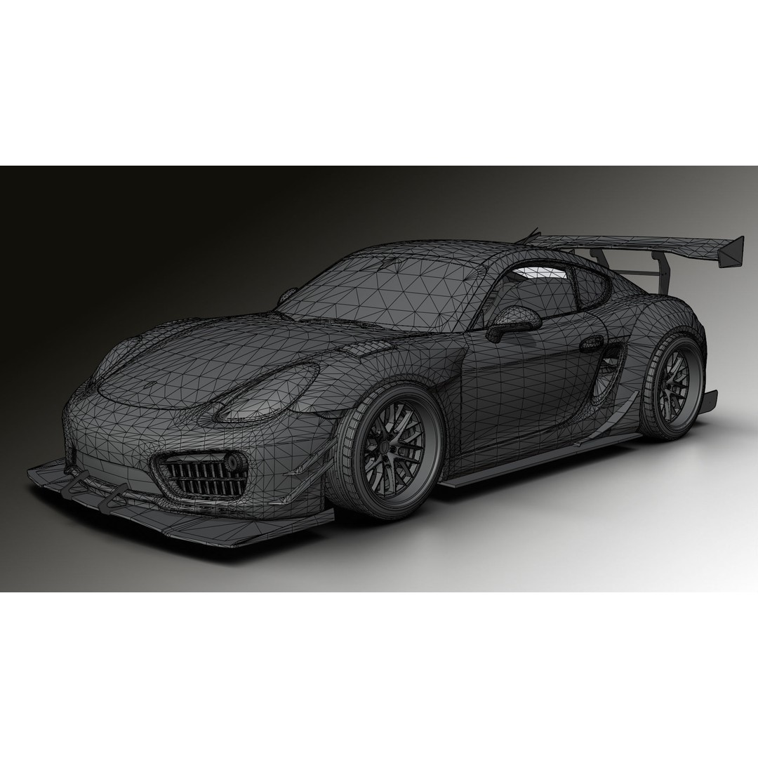 Porsche Cayman 3D Model – High Poly Rigged PBR Car Asset, Blender - View 30