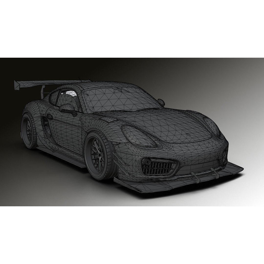 Porsche Cayman 3D Model – High Poly Rigged PBR Car Asset, Blender - View 31