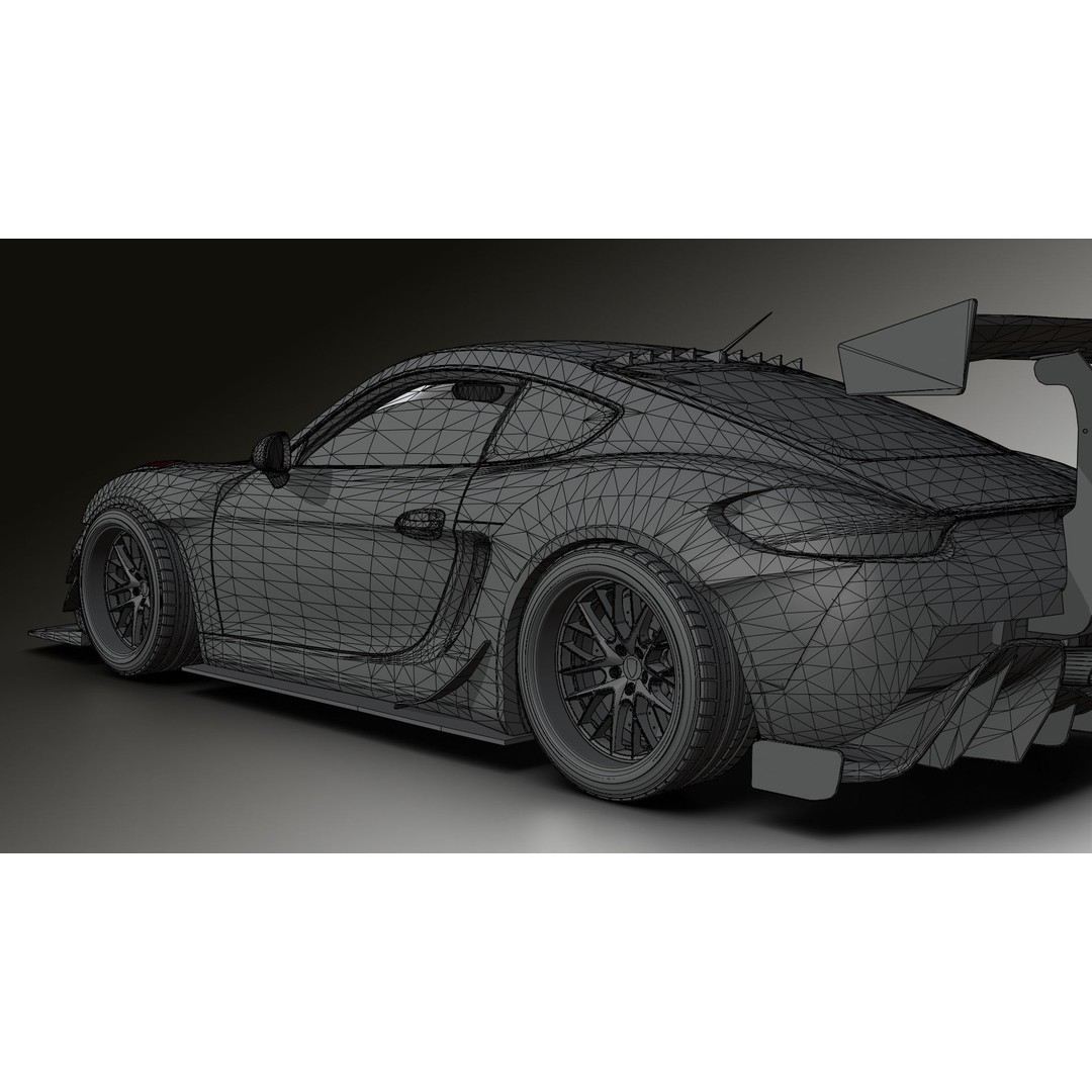 Porsche Cayman 3D Model – High Poly Rigged PBR Car Asset, Blender - View 33