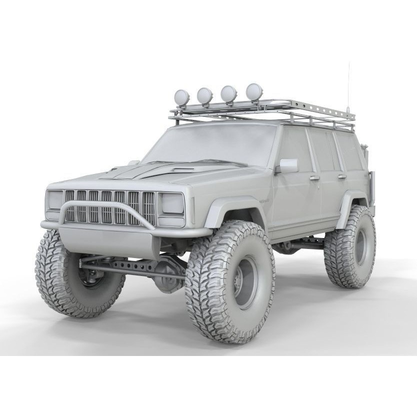 Jeep Cherokee XJ 1998 Sport 3D Model – Realistic SUV Asset, FBX, OBJ - View 16