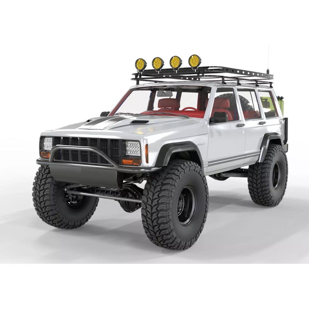 Jeep Cherokee XJ 1998 Sport 3D Model – Realistic SUV Asset, FBX, OBJ - View 2