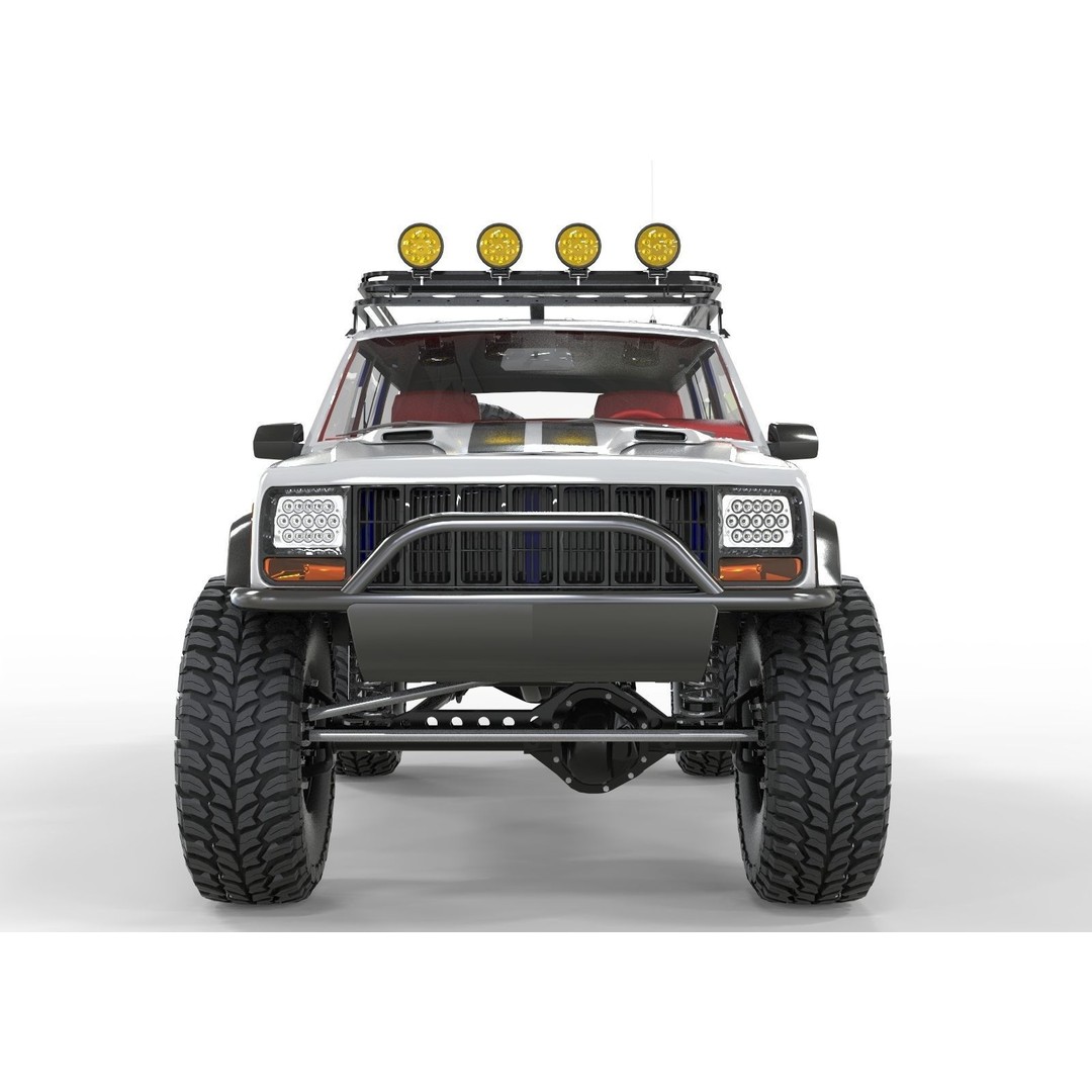 Jeep Cherokee XJ 1998 Sport 3D Model – Realistic SUV Asset, FBX, OBJ - View 6