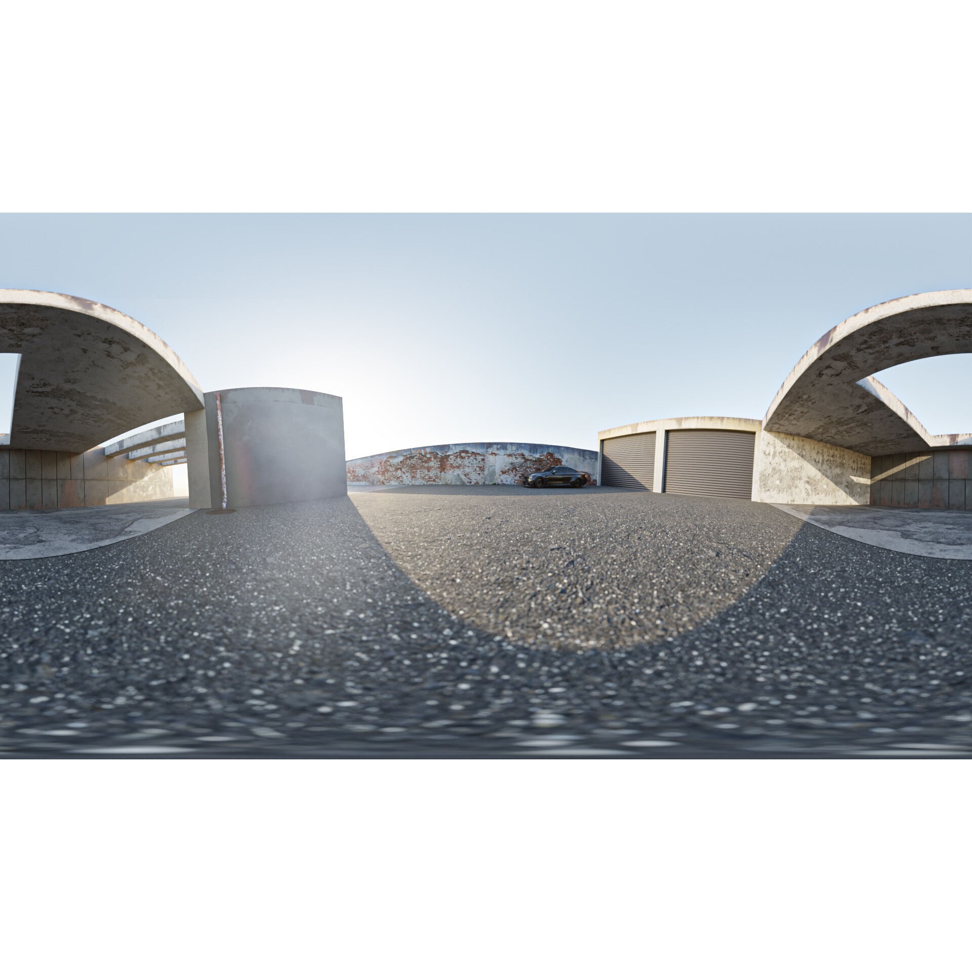 Urban Parking - Low-Poly Game-Ready 3D Model - View 14