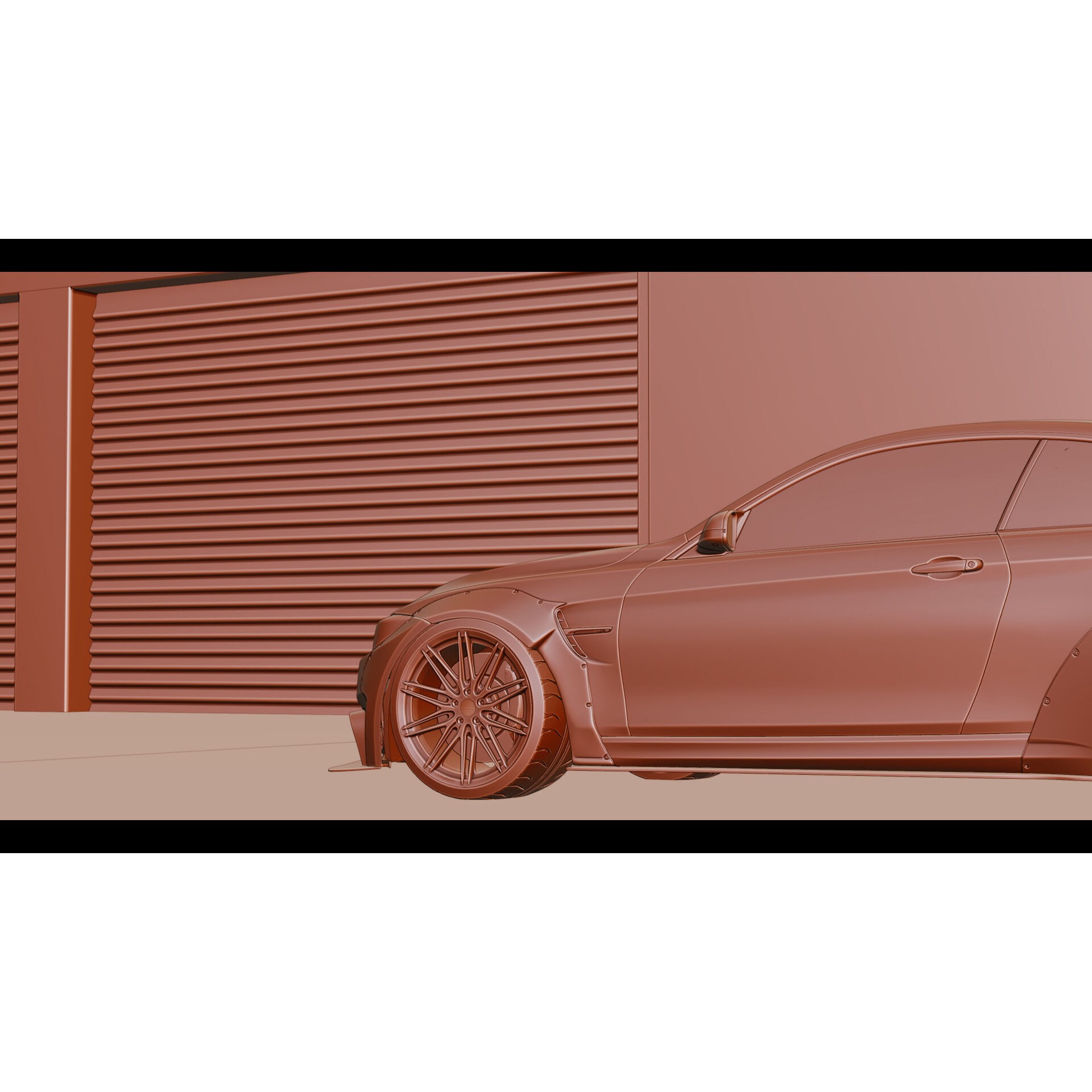 Urban Parking - Low-Poly Game-Ready 3D Model - View 7