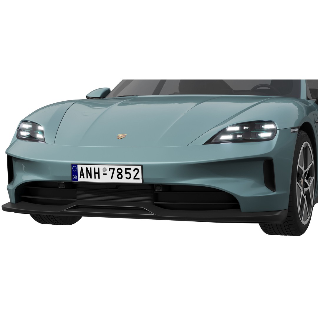 Porsche Taycan 2024 3D Model – High Poly Realistic Vehicle, FBX - View 11