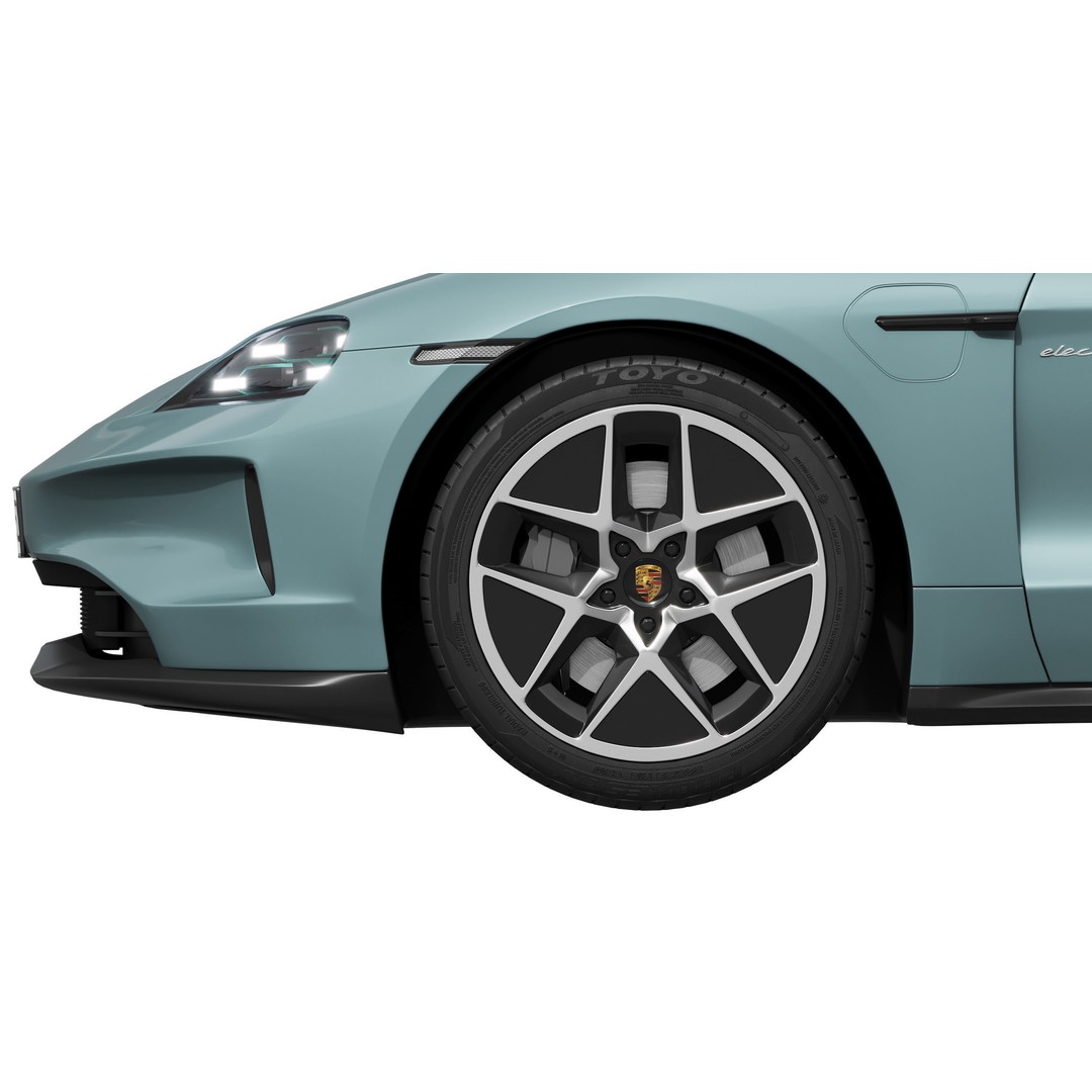 Porsche Taycan 2024 3D Model – High Poly Realistic Vehicle, FBX - View 12