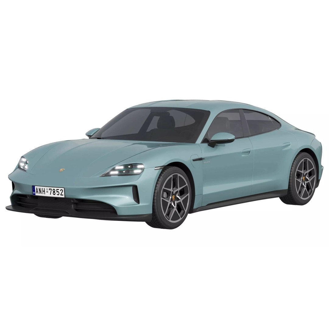 Porsche Taycan 2024 3D Model – High Poly Realistic Vehicle, FBX - View 2