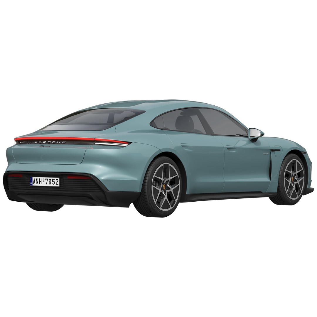 Porsche Taycan 2024 3D Model – High Poly Realistic Vehicle, FBX - View 5