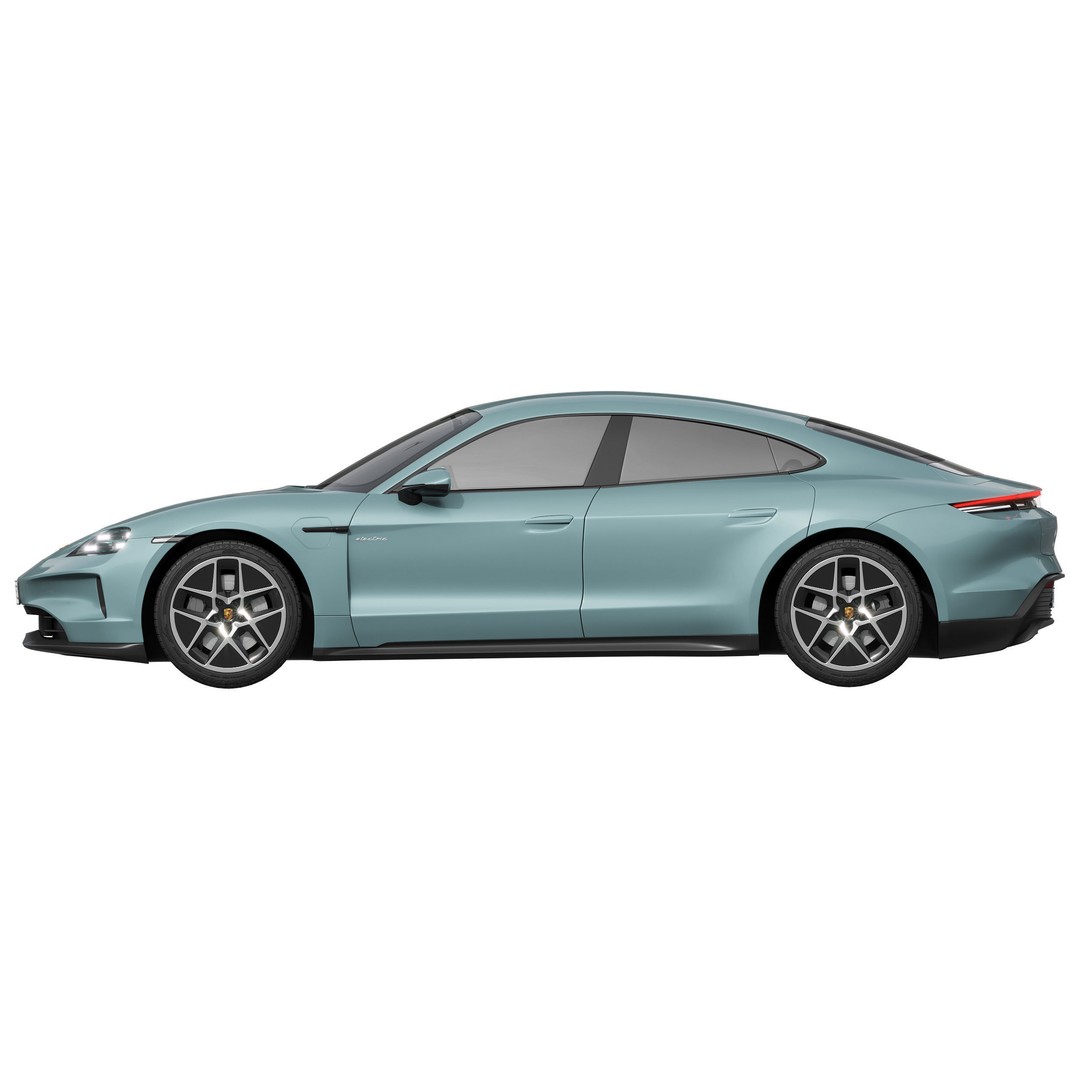 Porsche Taycan 2024 3D Model – High Poly Realistic Vehicle, FBX - View 7