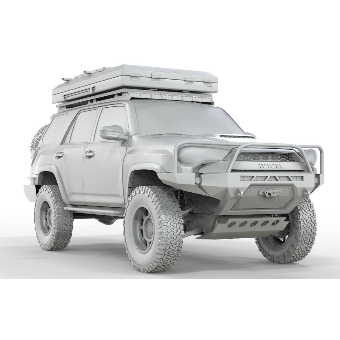 Toyota 4Runner 3D Model – High Poly Off-Road SUV with Accessories