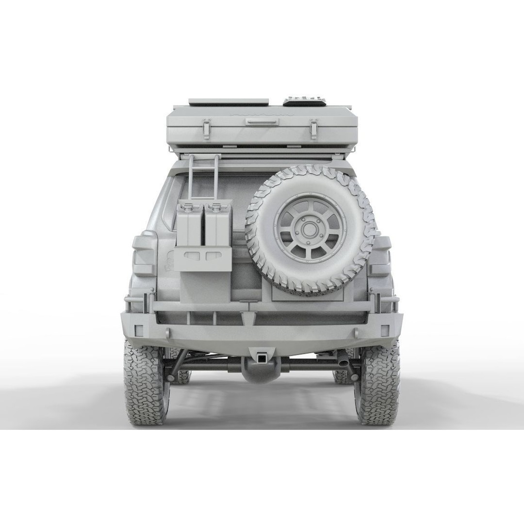 Toyota 4Runner 3D Model – High Poly Off-Road SUV with Accessories - View 10
