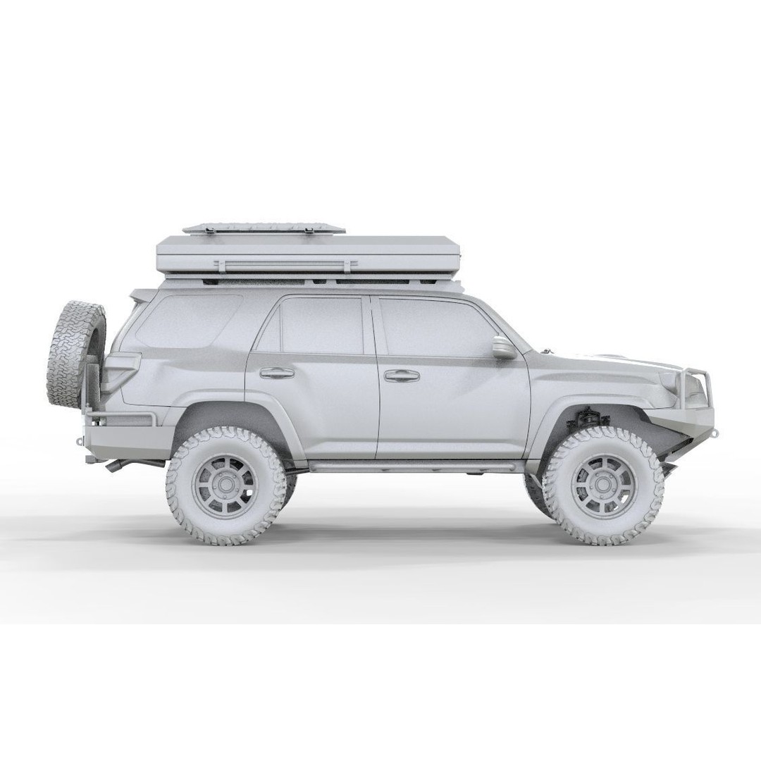 Toyota 4Runner 3D Model – High Poly Off-Road SUV with Accessories - View 12