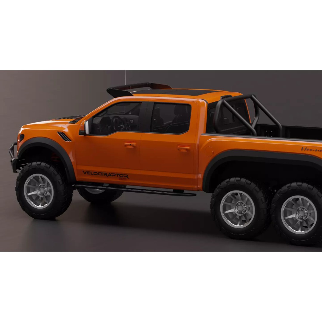 Ford Velociraptor 6x6 3D Model – High-Fidelity Vehicle Asset, FBX