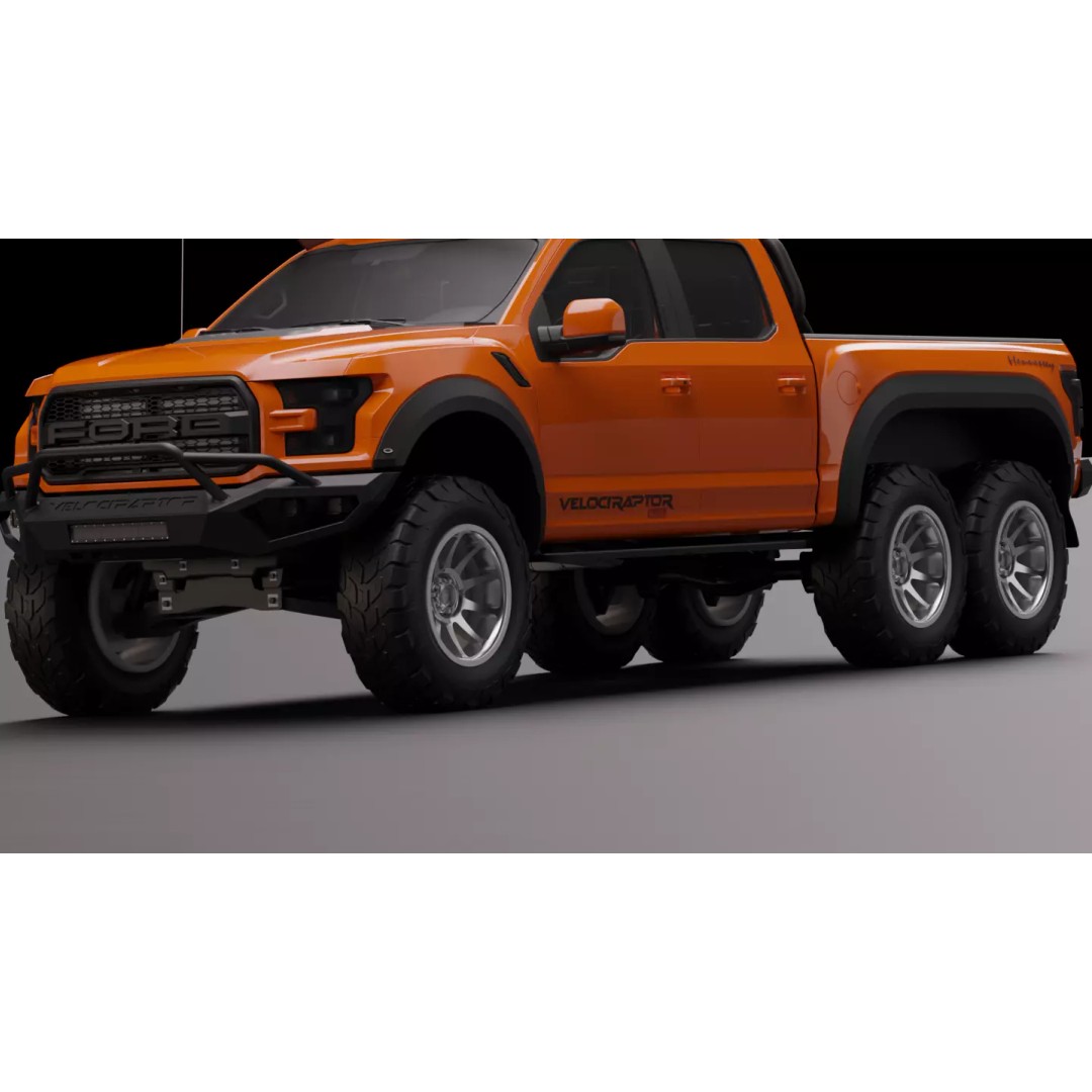 Ford Velociraptor 6x6 3D Model – High-Fidelity Vehicle Asset, FBX - View 16