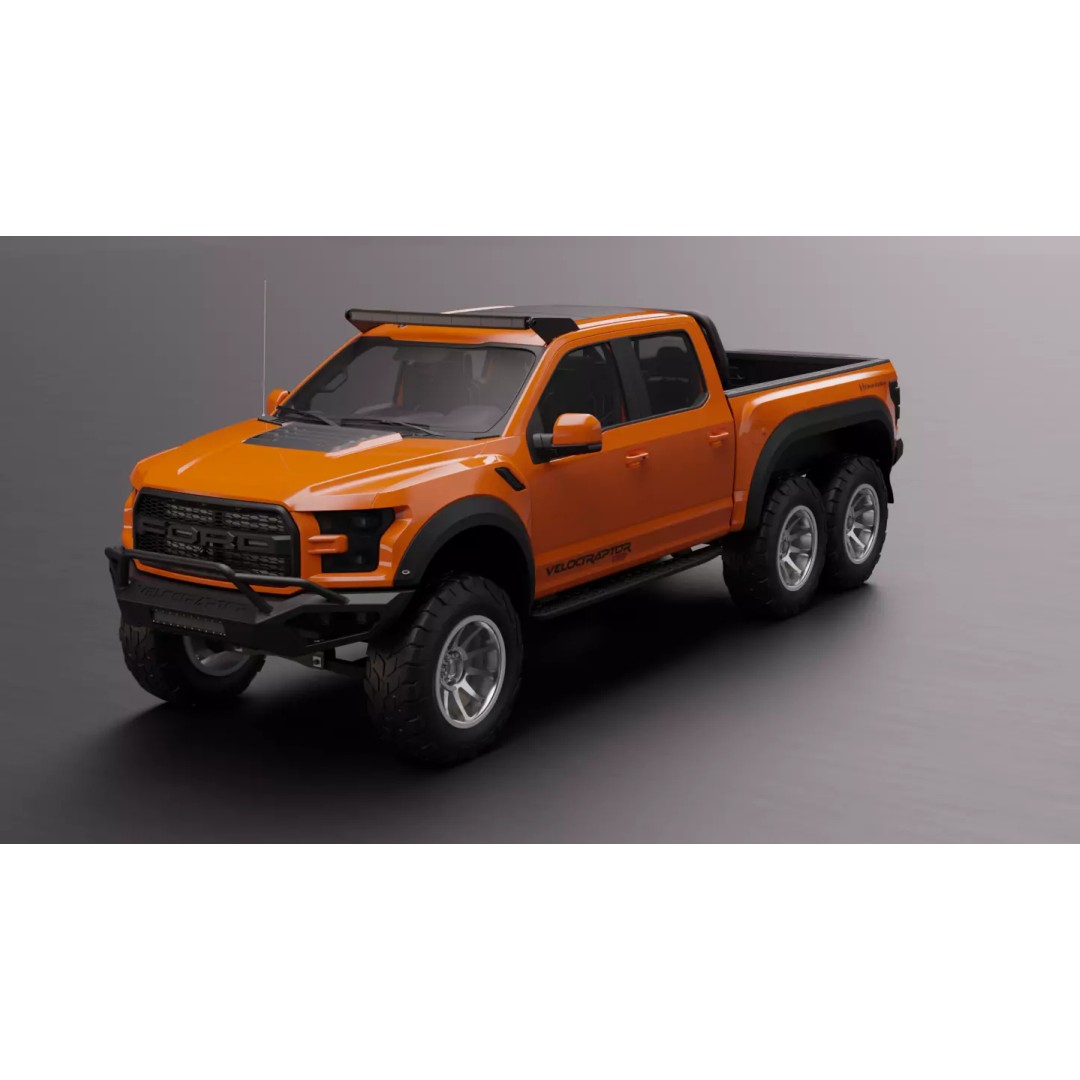 Ford Velociraptor 6x6 3D Model – High-Fidelity Vehicle Asset, FBX - View 2