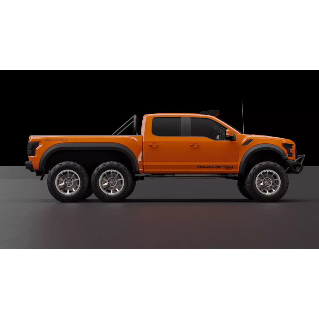 Ford Velociraptor 6x6 3D Model – High-Fidelity Vehicle Asset, FBX - View 7