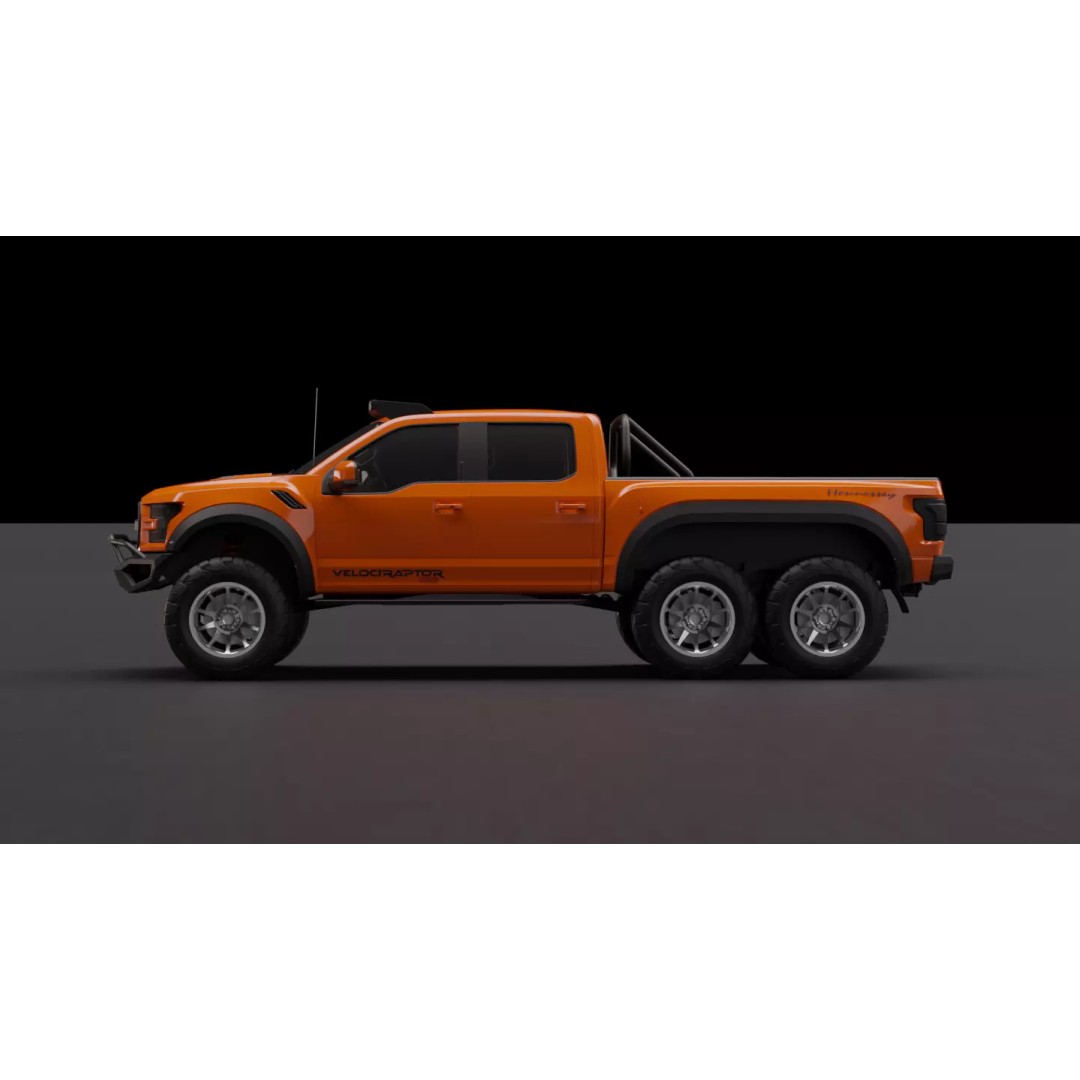 Ford Velociraptor 6x6 3D Model – High-Fidelity Vehicle Asset, FBX - View 8