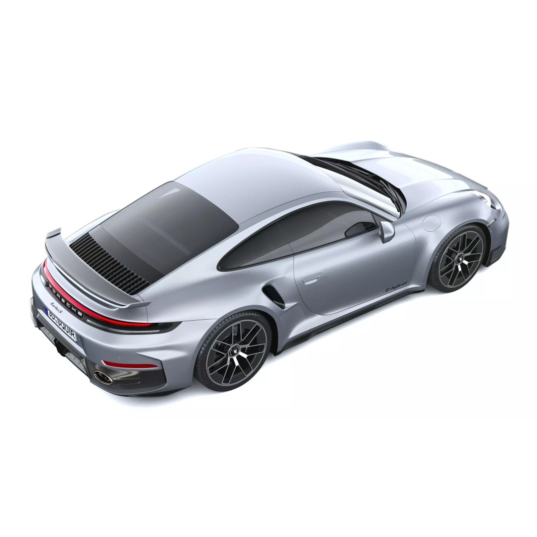 Porsche 911 Turbo S Coupe 3D Model – High Poly, Game-Ready, FBX - View 12