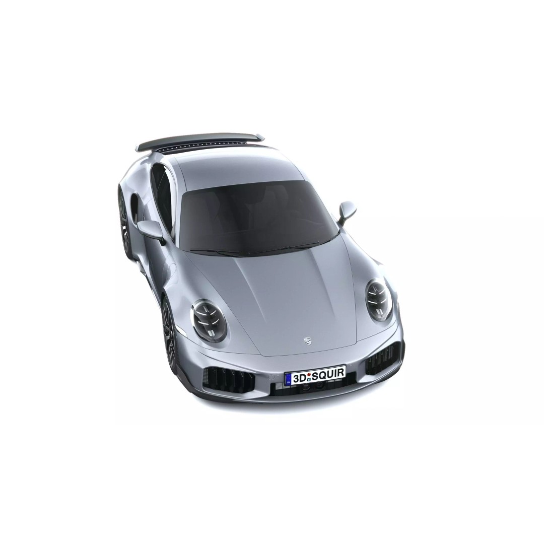 Porsche 911 Turbo S Coupe 3D Model – High Poly, Game-Ready, FBX - View 14
