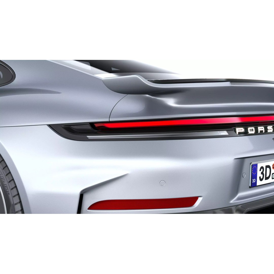 Porsche 911 Turbo S Coupe 3D Model – High Poly, Game-Ready, FBX - View 17