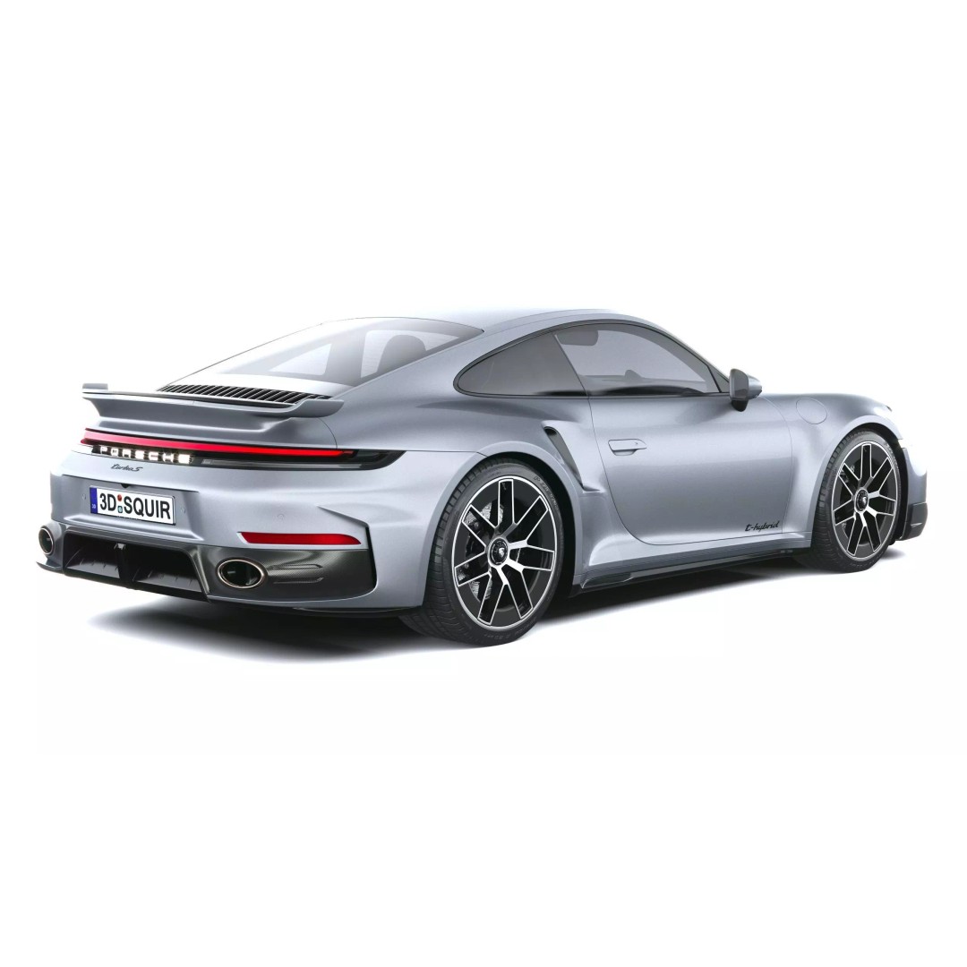 Porsche 911 Turbo S Coupe 3D Model – High Poly, Game-Ready, FBX - View 19