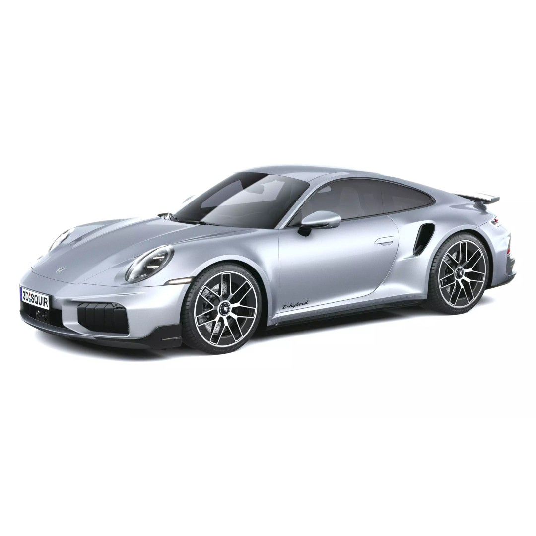 Porsche 911 Turbo S Coupe 3D Model – High Poly, Game-Ready, FBX - View 2