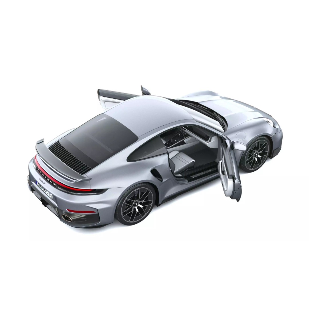 Porsche 911 Turbo S Coupe 3D Model – High Poly, Game-Ready, FBX - View 23