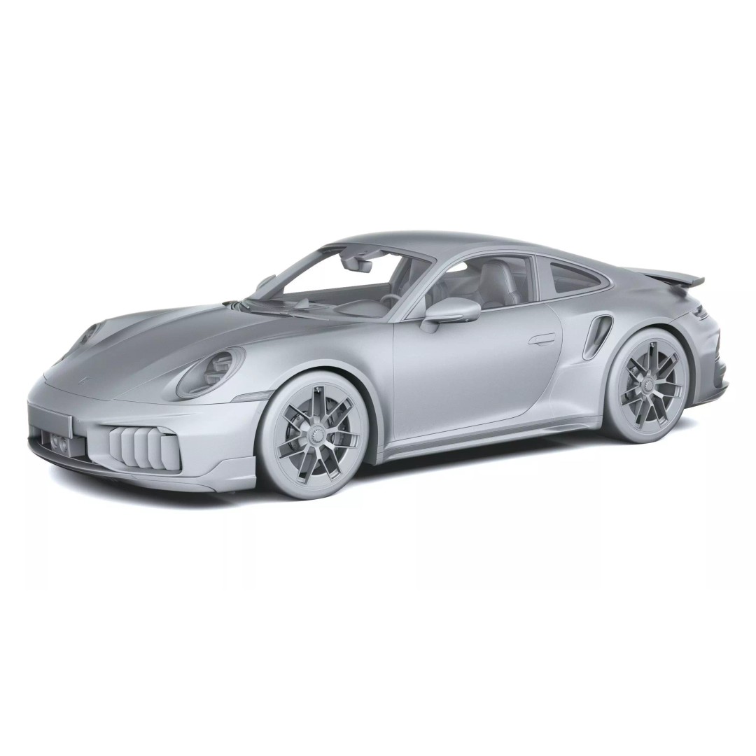 Porsche 911 Turbo S Coupe 3D Model – High Poly, Game-Ready, FBX - View 25
