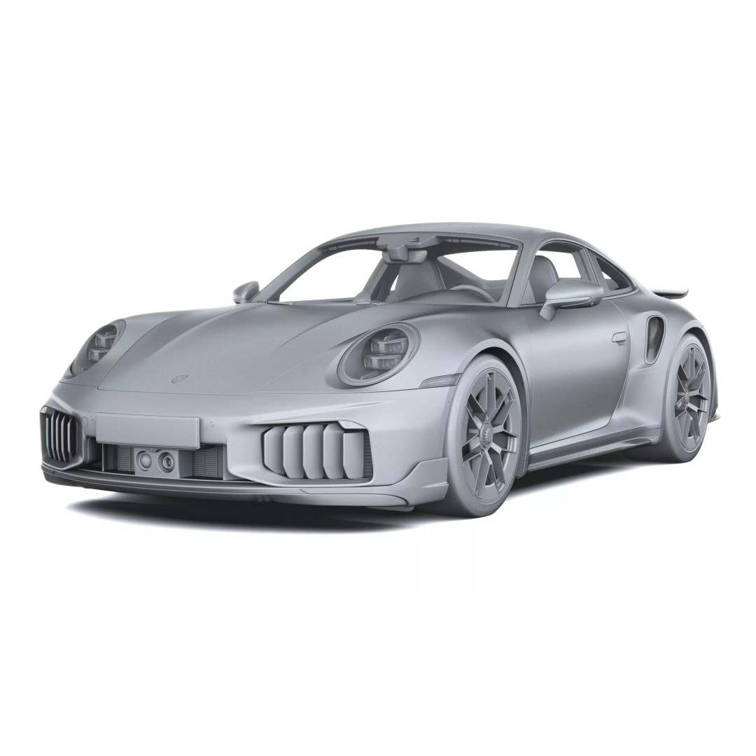 Porsche 911 Turbo S Coupe 3D Model – High Poly, Game-Ready, FBX - View 26