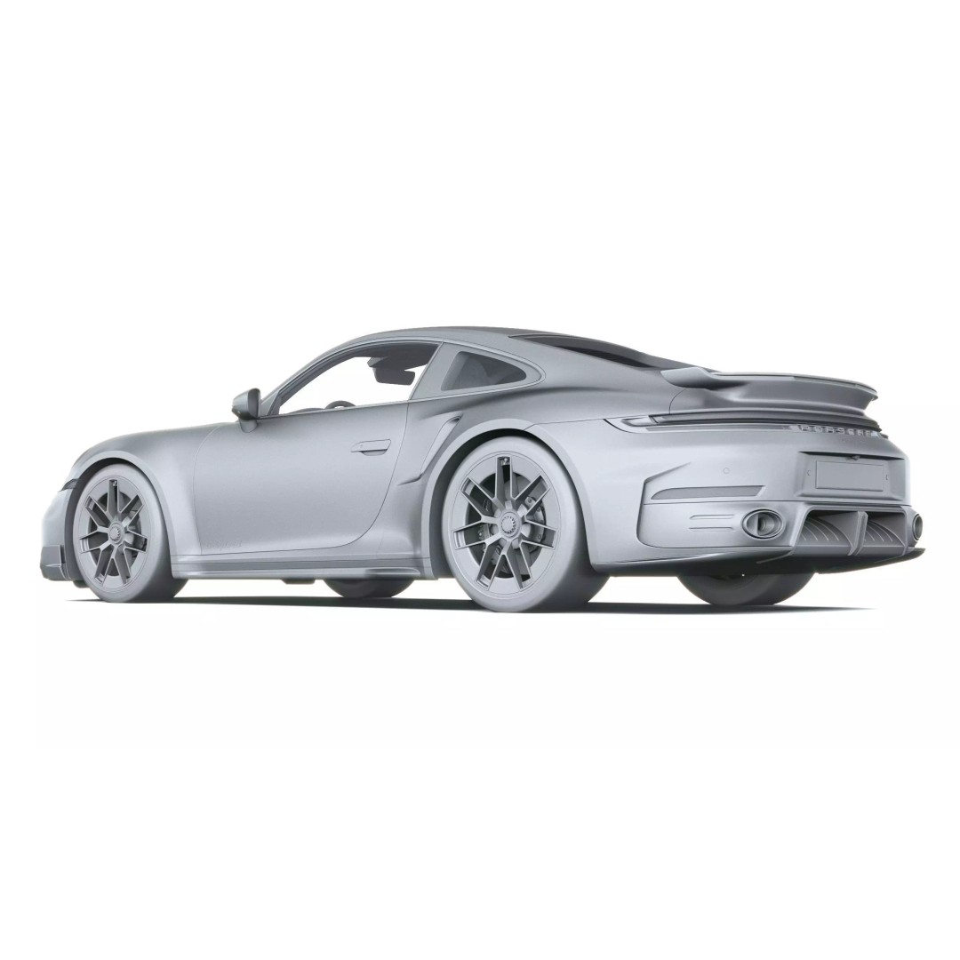 Porsche 911 Turbo S Coupe 3D Model – High Poly, Game-Ready, FBX - View 27