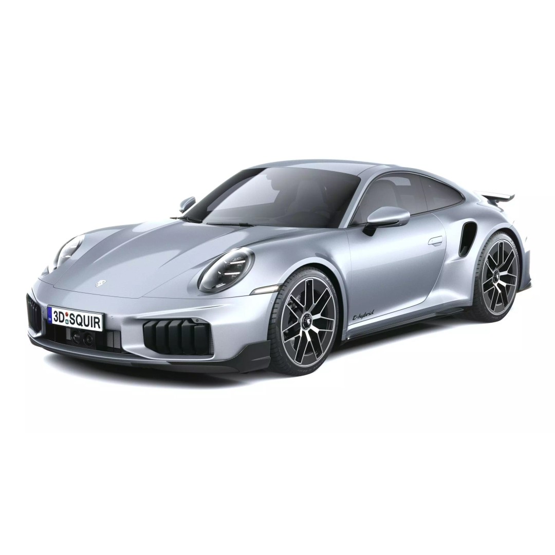 Porsche 911 Turbo S Coupe 3D Model – High Poly, Game-Ready, FBX - View 3