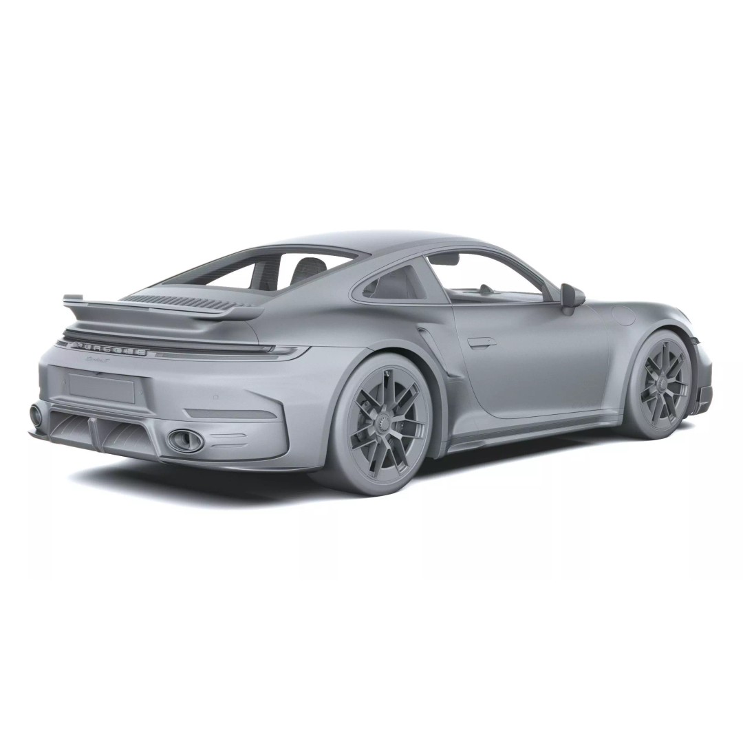 Porsche 911 Turbo S Coupe 3D Model – High Poly, Game-Ready, FBX - View 31