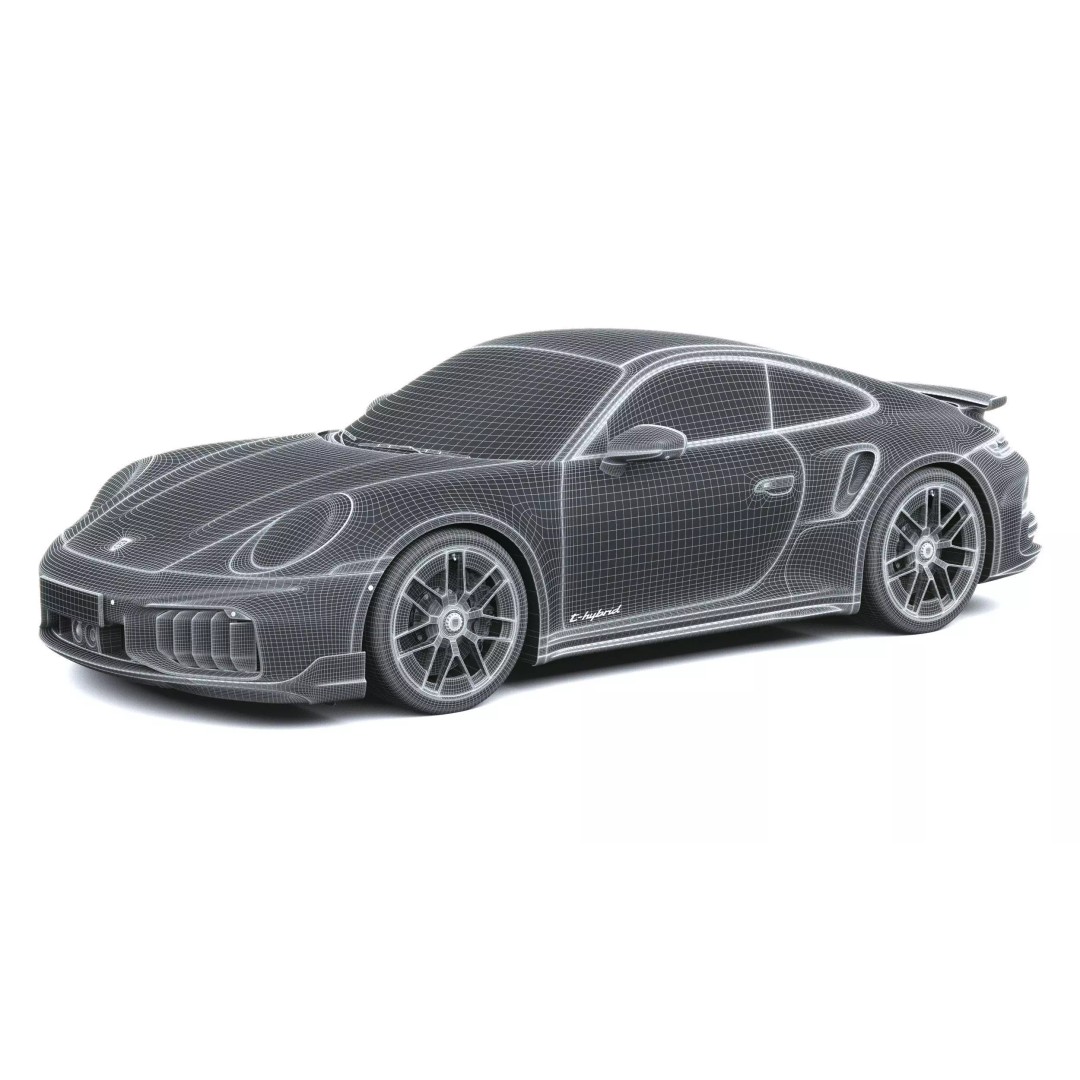 Porsche 911 Turbo S Coupe 3D Model – High Poly, Game-Ready, FBX - View 36