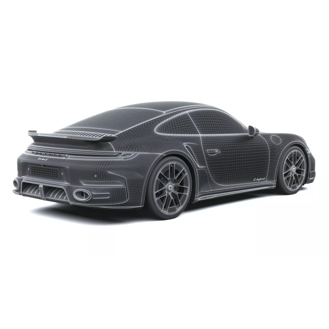 Porsche 911 Turbo S Coupe 3D Model – High Poly, Game-Ready, FBX - View 37