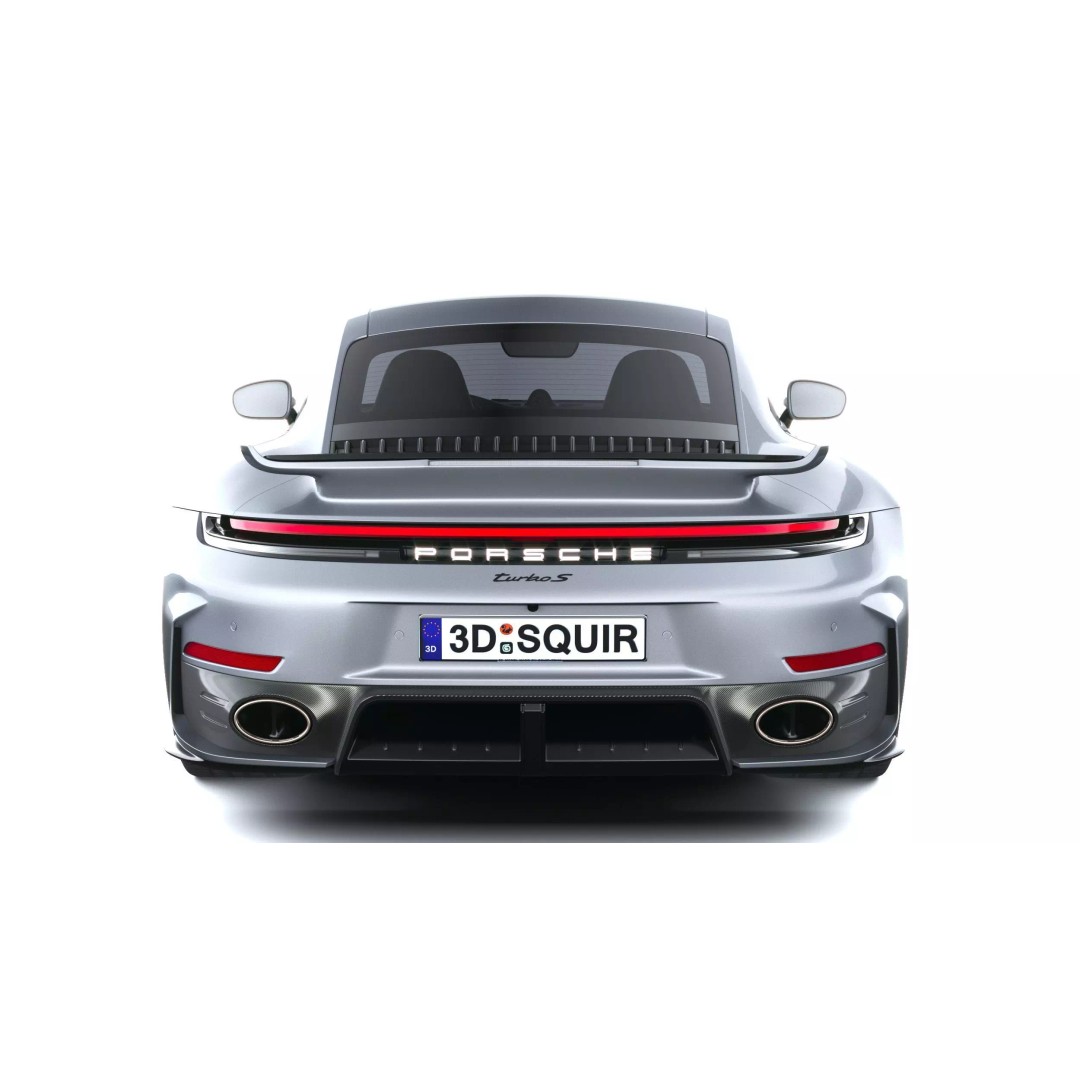 Porsche 911 Turbo S Coupe 3D Model – High Poly, Game-Ready, FBX - View 6
