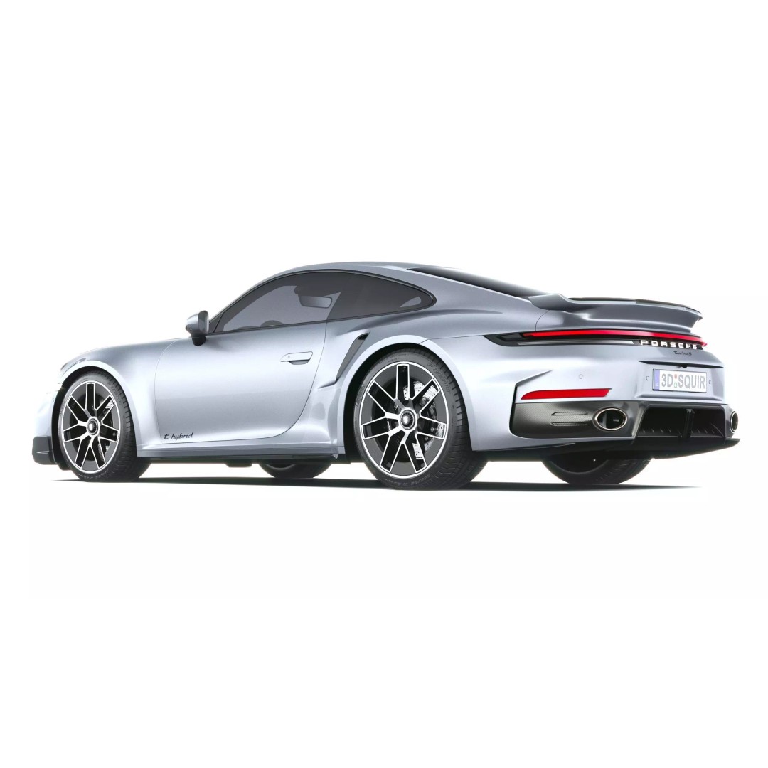 Porsche 911 Turbo S Coupe 3D Model – High Poly, Game-Ready, FBX - View 7